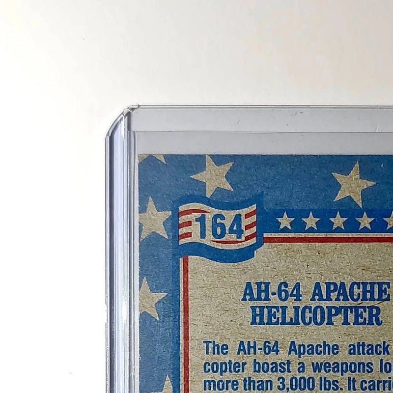 AH-64 Apache Helicopter 1991 Topps Desert Storm #164 Card - Non-Sports Card Single