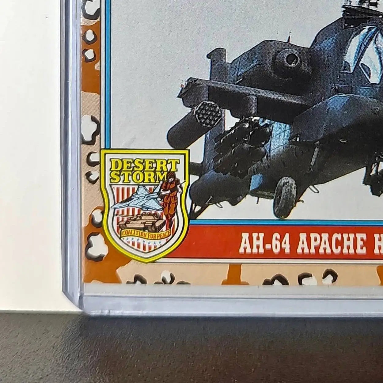AH-64 Apache Helicopter 1991 Topps Desert Storm #164 Card - Non-Sports Card Single
