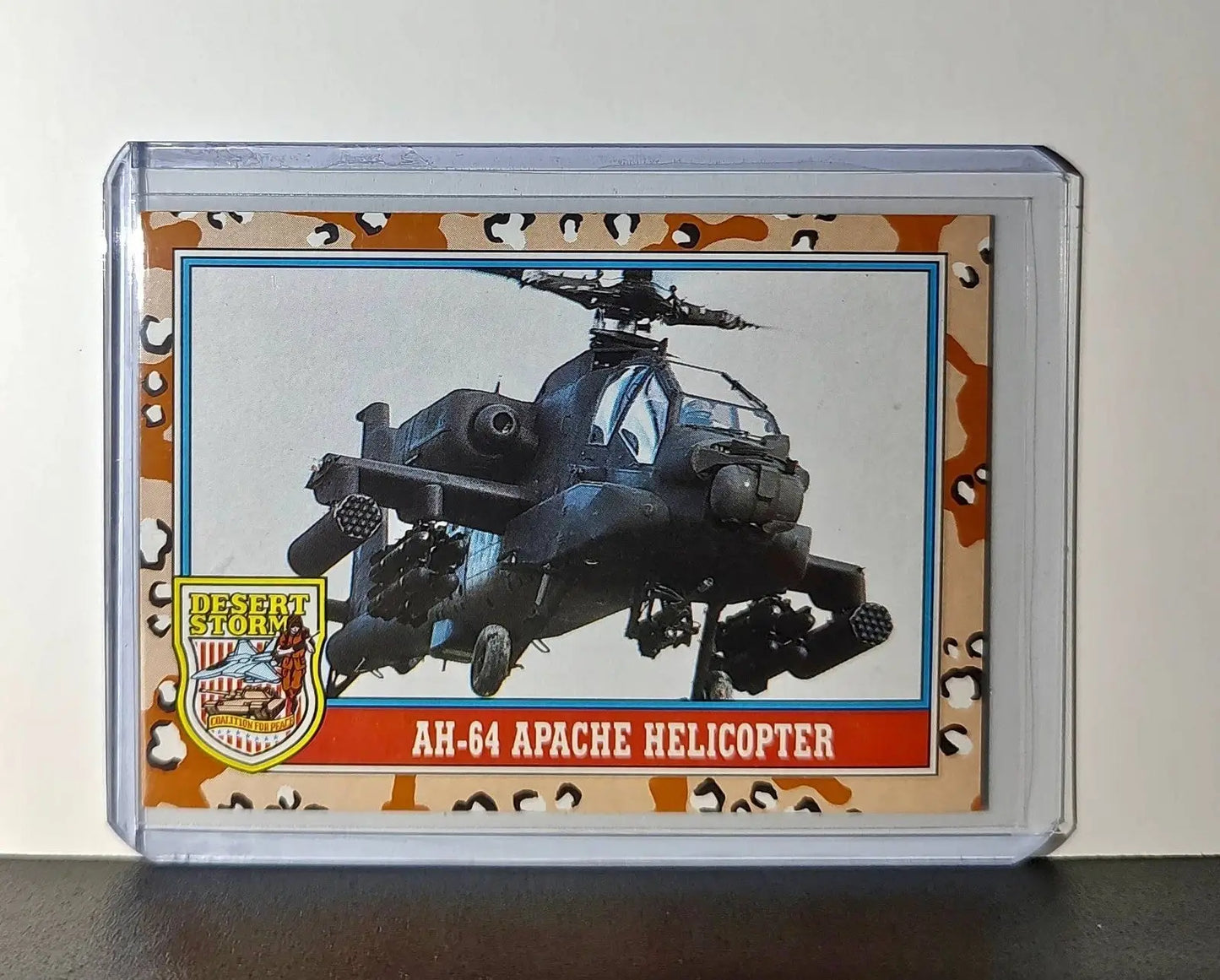 AH-64 Apache Helicopter 1991 Topps Desert Storm #164 Card - Non-Sports Card Single