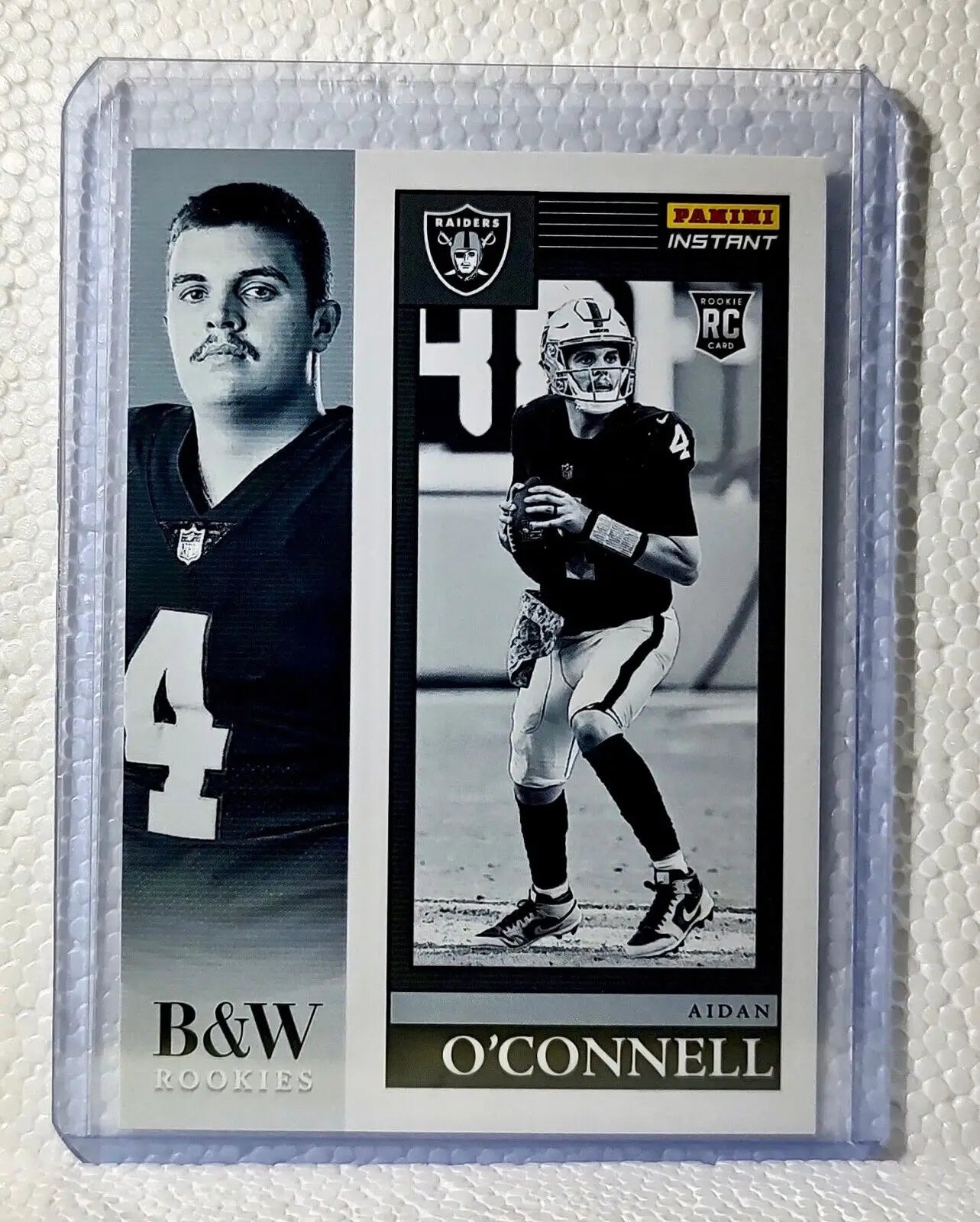 Aidan O’Connell 2023 Panini NFL #5 Black & White Rookies Card Raiders 1/216