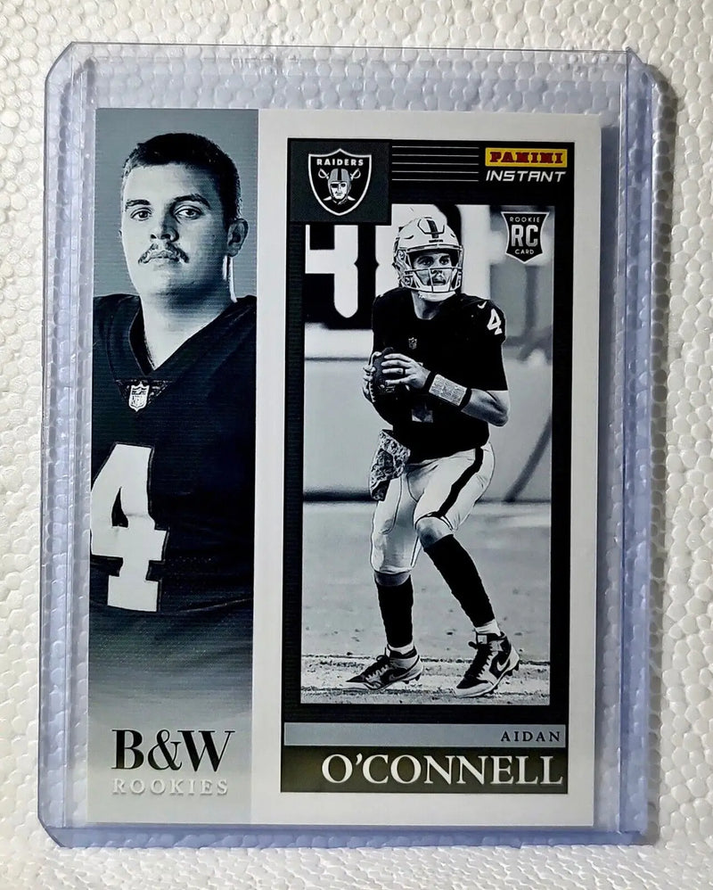 Aidan O’Connell 2023 Panini NFL #5 Black & White Rookies Card Raiders 1/216