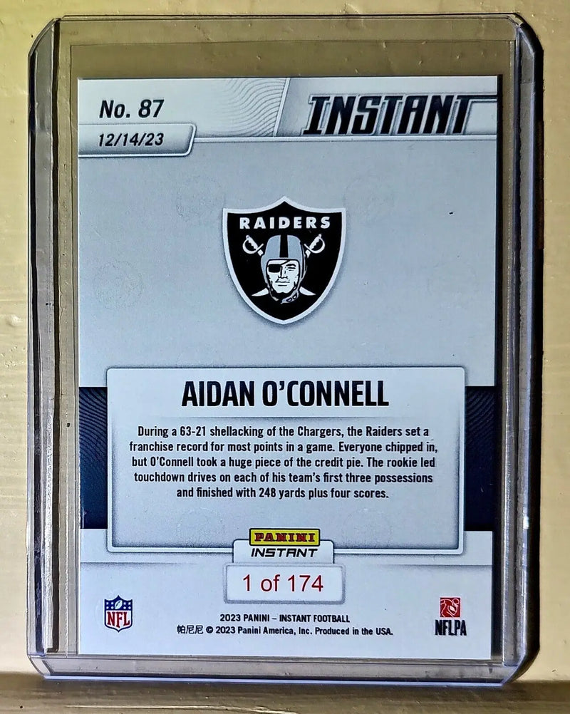 Aidan O’Connell 2023 Panini NFL Rookie Football #87 Card 1 of 174 Raiders - Football Card Single