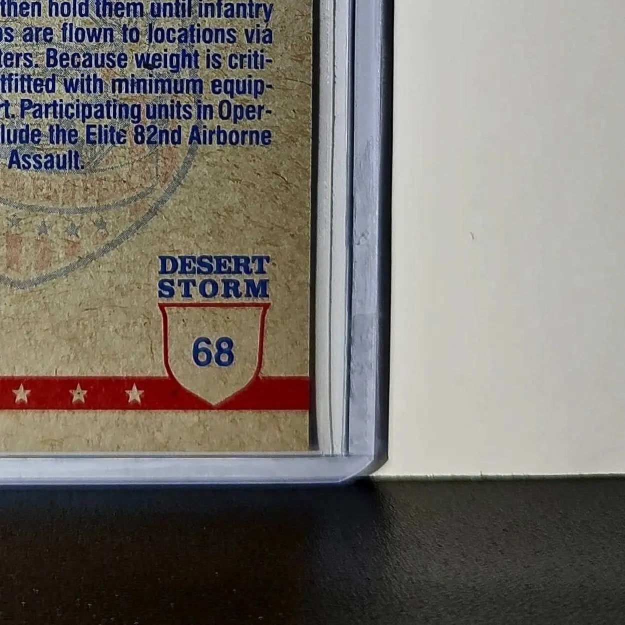 Airborne Unit 1991 Topps Desert Storm #68 Card - Non-Sports Card Single