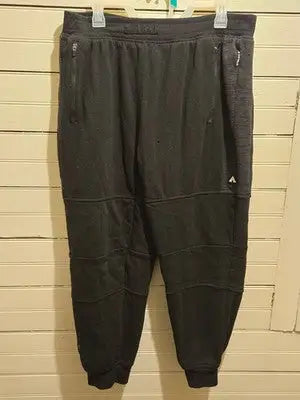 Airwalk Sweatpants Mens L Black Fleece Jogger Zipper Pockets Elastic Cuff Casual - Apparel
