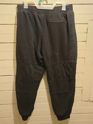 Airwalk Sweatpants Mens L Black Fleece Jogger Zipper Pockets Elastic Cuff Casual - Apparel