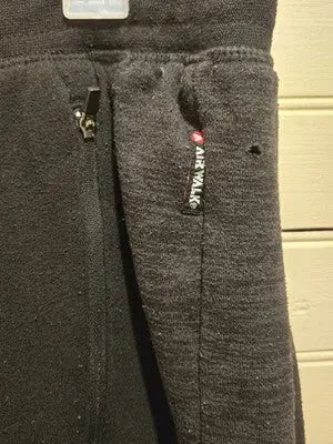 Airwalk Sweatpants Mens L Black Fleece Jogger Zipper Pockets Elastic Cuff Casual - Apparel