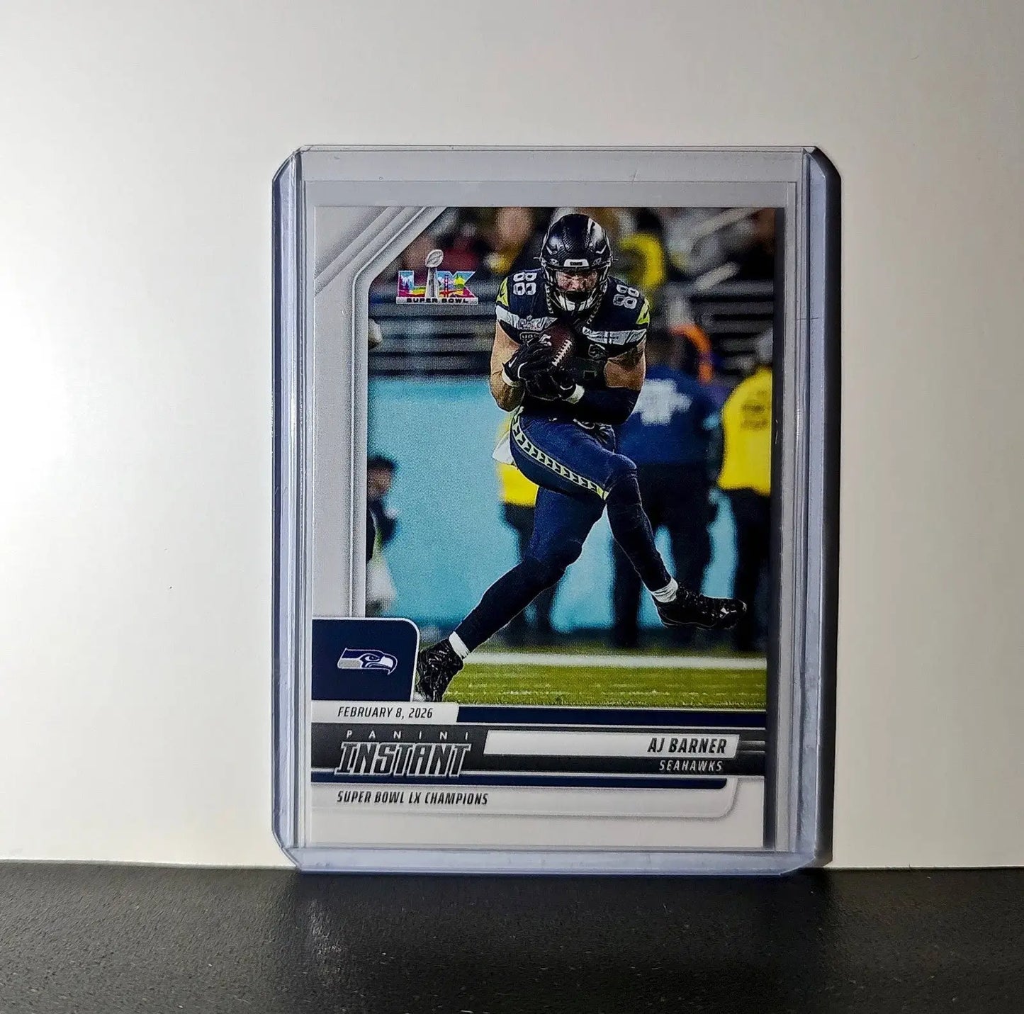 AJ Barner 2026 Panini NFL Super Bowl LIX Champions #9 Card Seattle Seahawks - Football Card Single