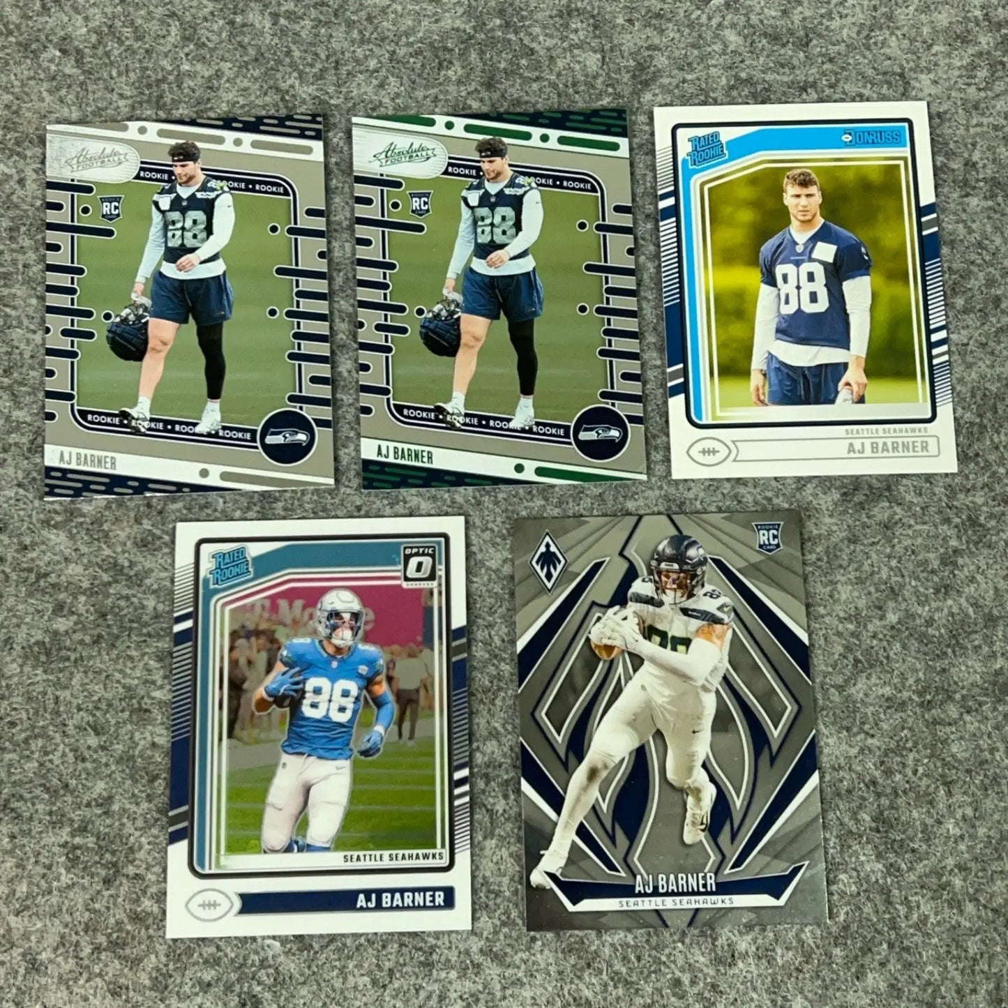 AJ Barner Rookie 2024 Seattle Seahawks Football Card You Choose Pick Complete - Football Card Single