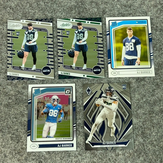AJ Barner Rookie 2024 Seattle Seahawks Football Card You Choose Pick Complete - Football Card Single