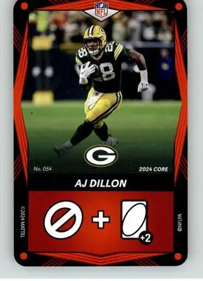 AJ Dillon - 2024 UNO Elite Core Edition - Red - #054 - Football - Football Card Single