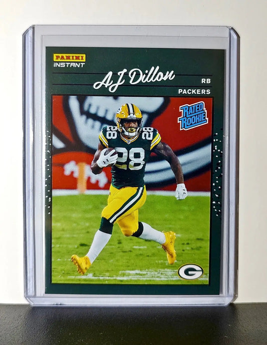 AJ Dillon Rookie 2020 Panini NFL #26 Rated Rookie Card Green Bay Packers - Football Card Single