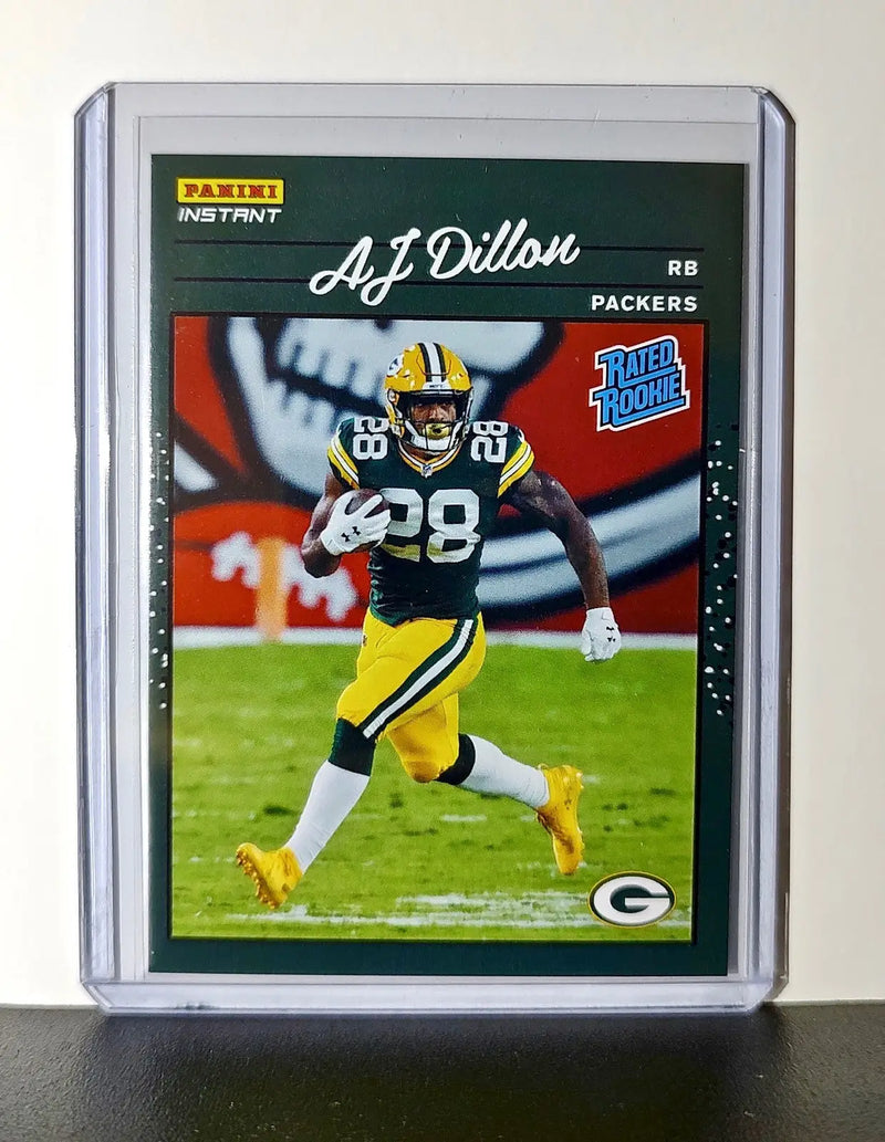 AJ Dillon Rookie 2020 Panini NFL #26 Rated Rookie Card Green Bay Packers - Football Card Single