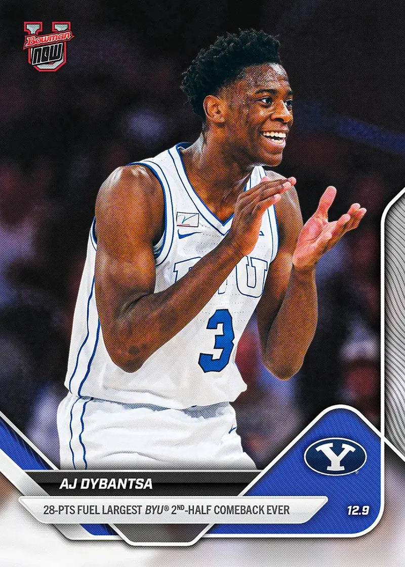 AJ Dybantsa - 2025-26 Bowman U NOW® Basketball - Card 28 - PR: 4146 - Basketball Card Single