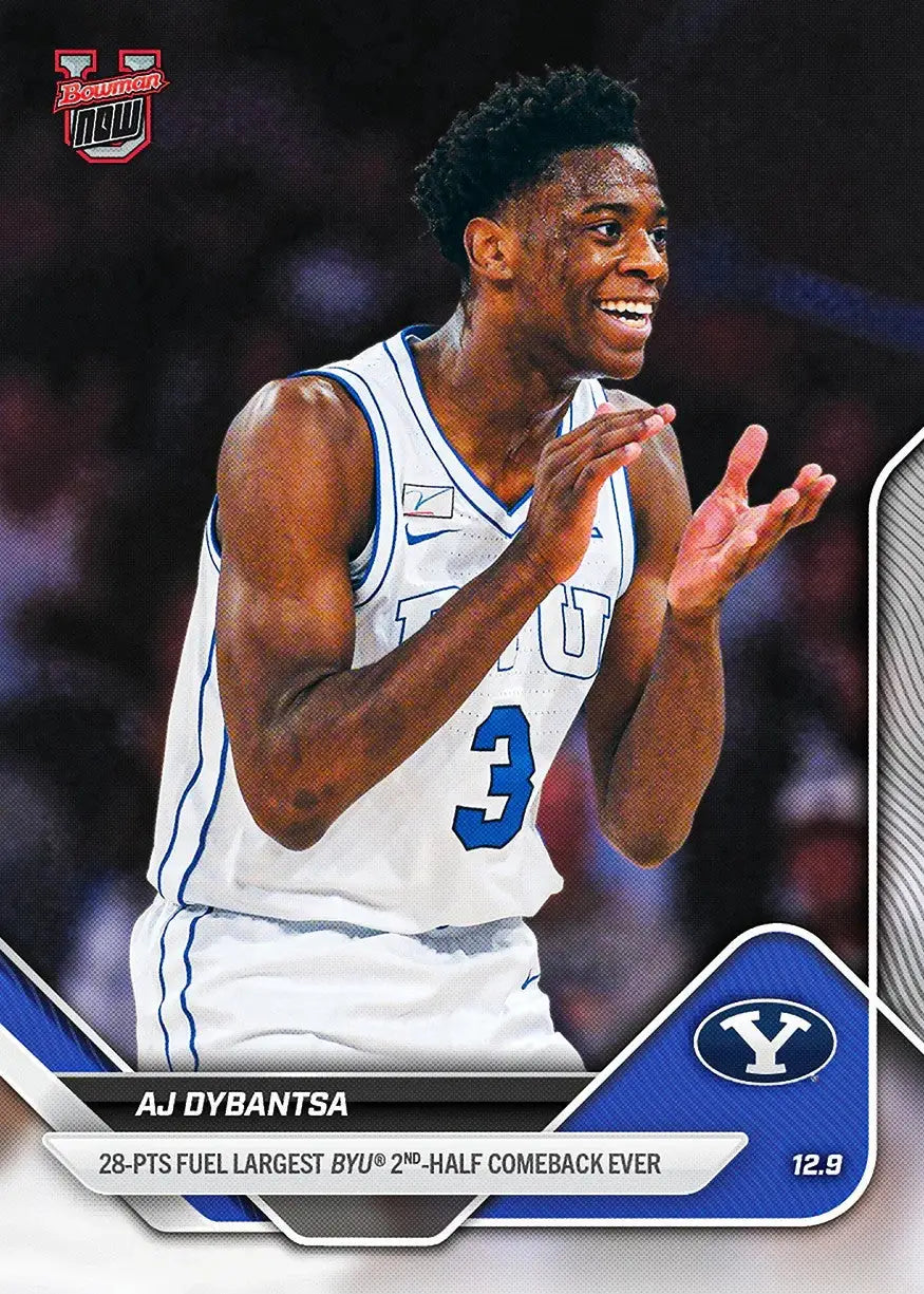 AJ Dybantsa - 2025-26 Bowman U NOW® Basketball - Card 28 - PR: 4146 - Basketball Card Single