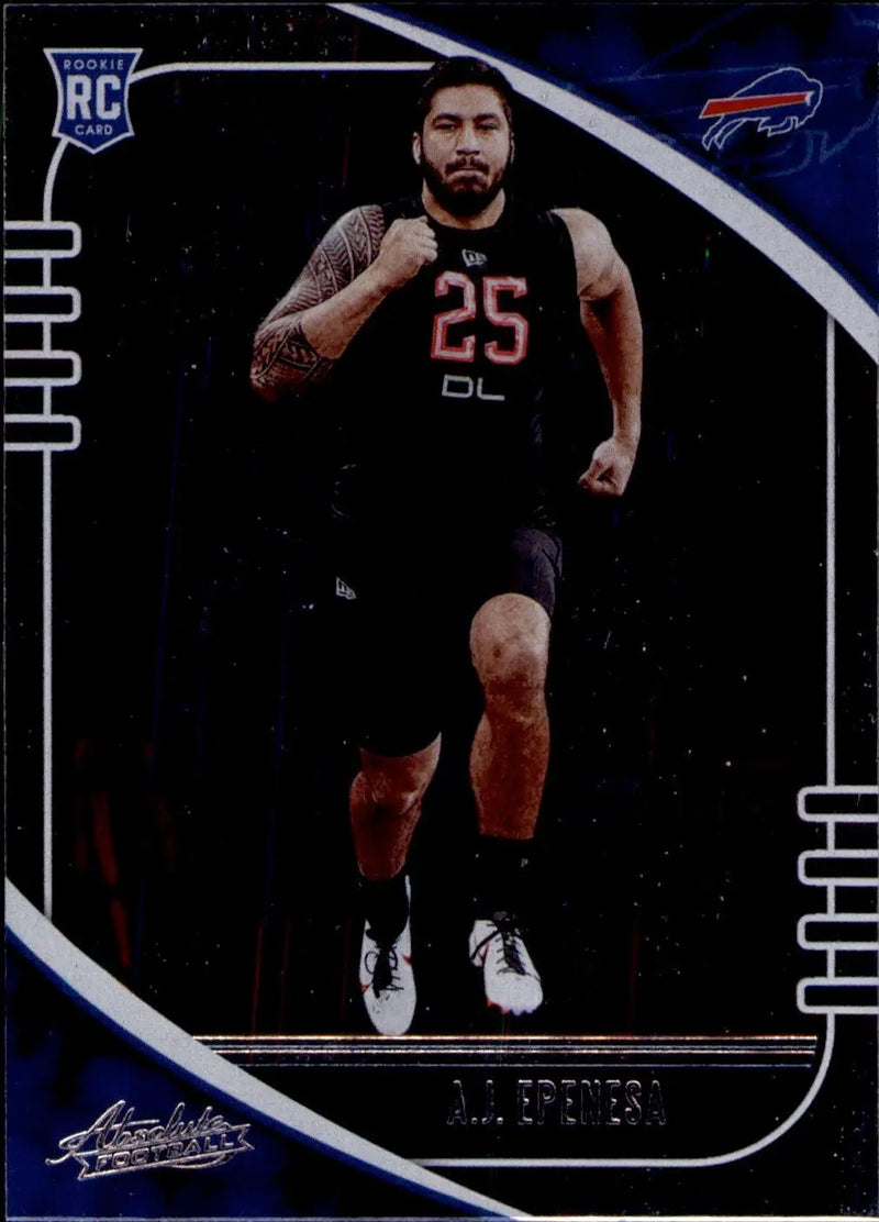 AJ Epenesa Rookie Buffalo Bills 2020 Football Card NFL Sports Complete Set Pick - 2020 Panini Absolute #101 (RC)