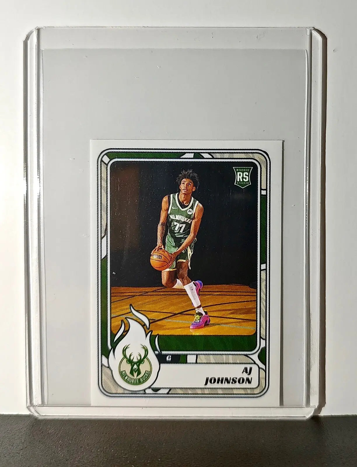 AJ Johnson Rookie 2024-25 Panini NBA #224 Sticker Card Milwaukee Bucks