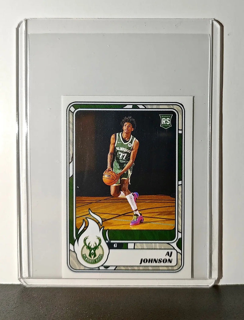 AJ Johnson Rookie 2024-25 Panini NBA #224 Sticker Card Milwaukee Bucks