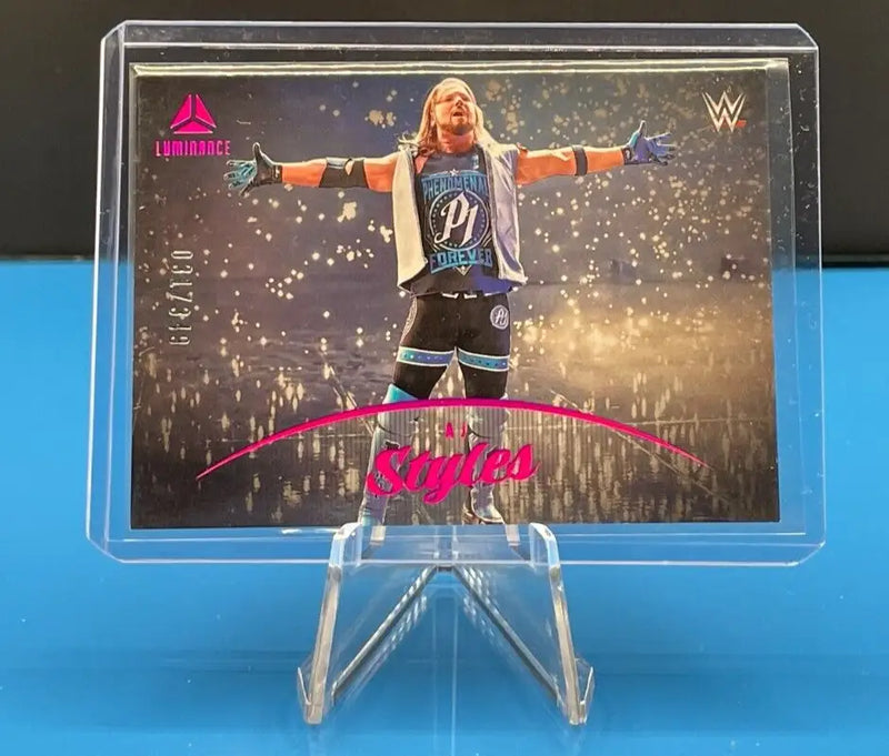 AJ Styles -Luminance- Pink Parallel #031/349 -2023 Panini Chronicles WWE - Other