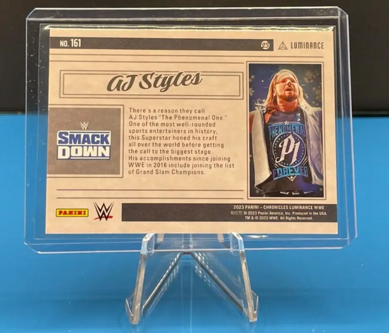 AJ Styles -Luminance- Pink Parallel #031/349 -2023 Panini Chronicles WWE - Other