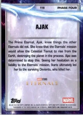 Ajak - 2025 Topps Chrome Marvel Studios - #119 - Non_sport - Marvel Card Single