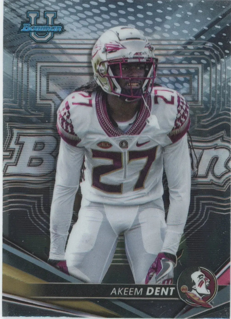 Akeem Dent Florida St Seminoles 2022 Football Card Bowman You Pick Choose CYS - 2022-23 Bowman’s Best University #16