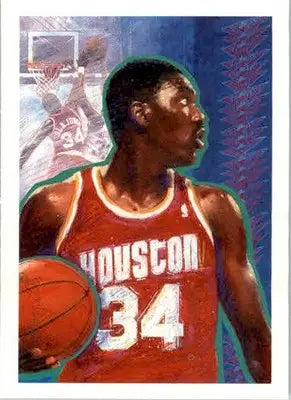 Akeem Olajuwon - 1990-91 Hoops - #364 - Basketball - Basketball Card Single