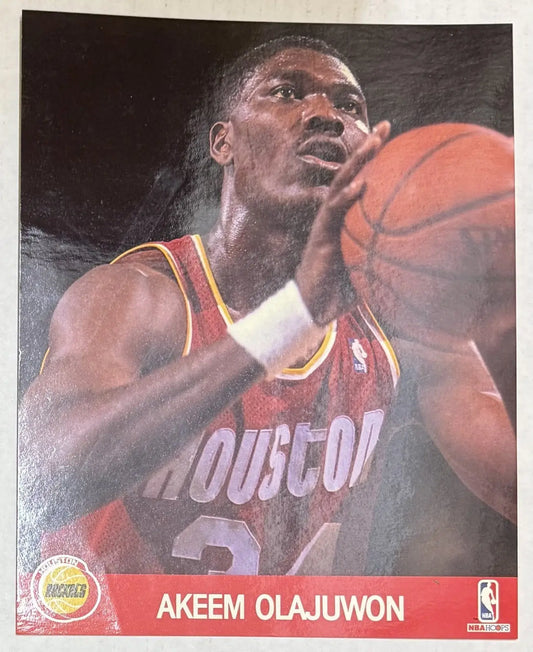 Akeem Olajuwon NBAHoops 1990 Official NBA Photo - Sports Memorabilia