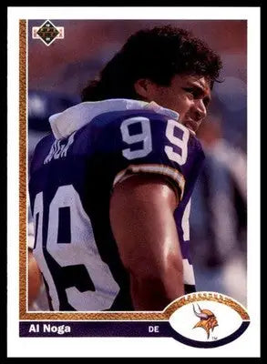 Al Noga 1991 Upper Deck #423 Minnesota Vikings - Football Card Single