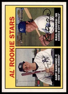 AL Rookie Stars (Gary Sanchez / Raul Mondesi) 2016 Topps Heritage #177 - Baseball Card Single