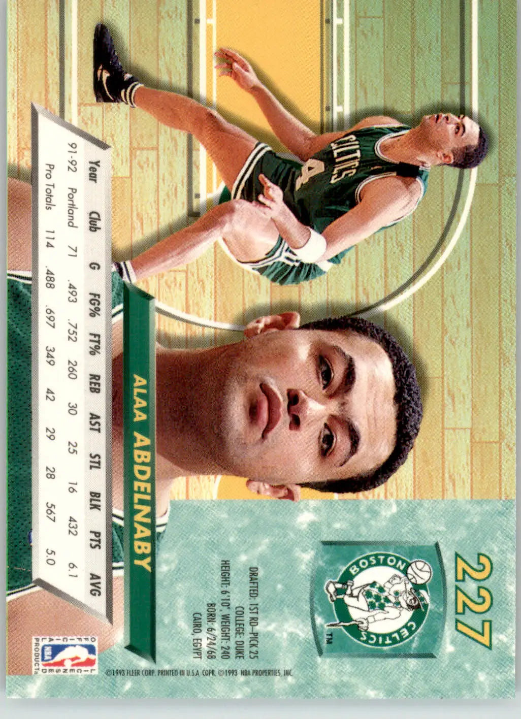 Alaa Abdelnaby - 1992-93 Ultra - #227 - Basketball - Basketball Card Single