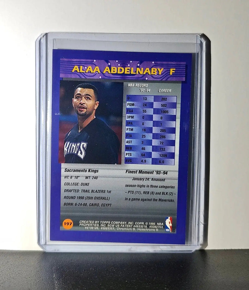Alaa Abdelnaby 1994-95 Topps Finest #197 Basketball Card