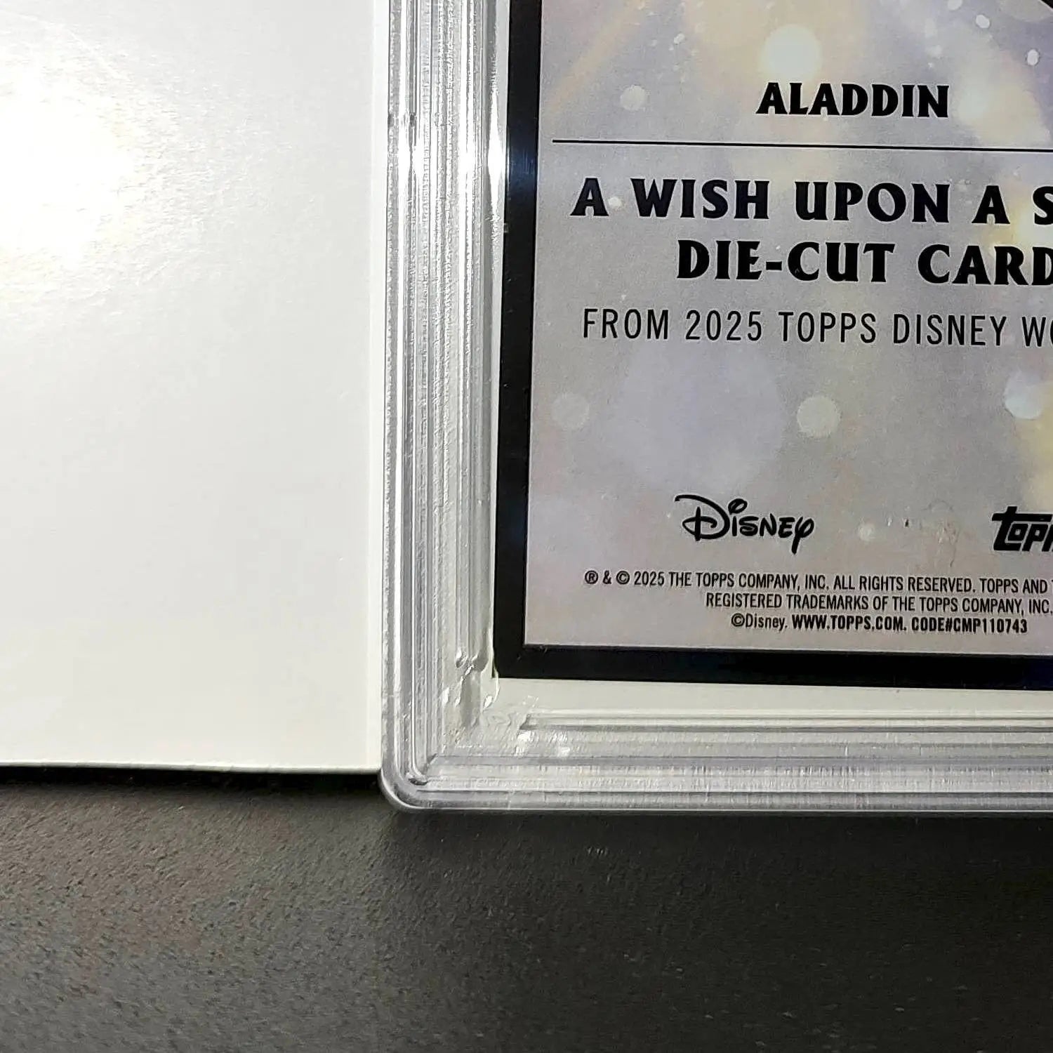 Aladdin 2025 Topps Chrome Disney #W-5 Wish Upon A Star Die Cut Aladdin PSA 9 - Non-Sports Card Single