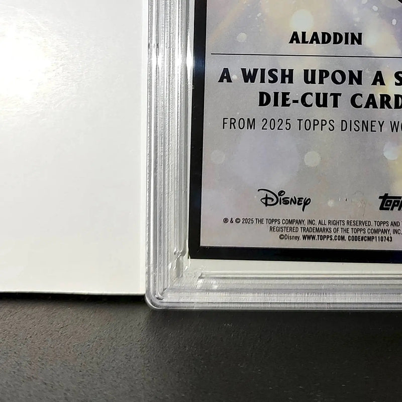 Aladdin 2025 Topps Chrome Disney #W-5 Wish Upon A Star Die Cut Aladdin PSA 9 - Non-Sports Card Single