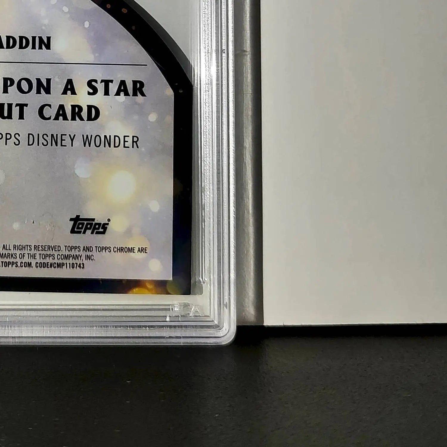 Aladdin 2025 Topps Chrome Disney #W-5 Wish Upon A Star Die Cut Aladdin PSA 9 - Non-Sports Card Single
