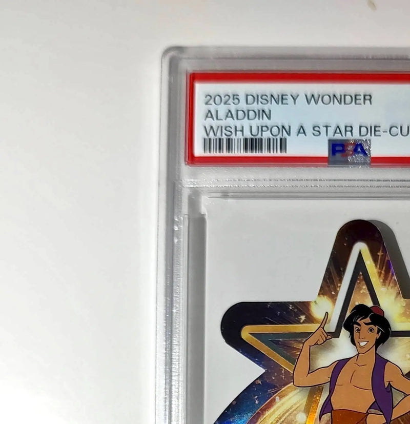 Aladdin 2025 Topps Chrome Disney #W-5 Wish Upon A Star Die Cut Aladdin PSA 9 - Non-Sports Card Single