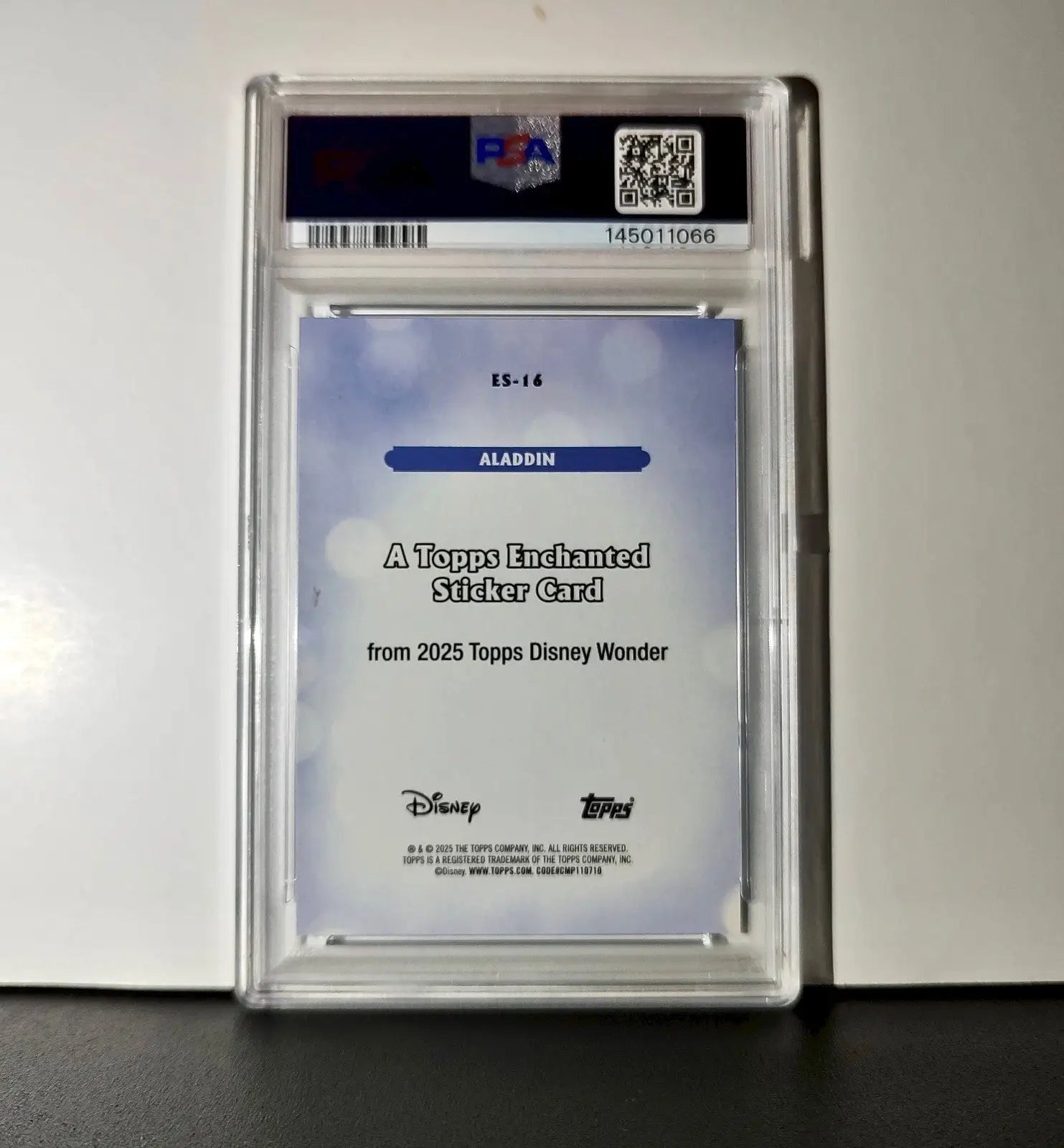Aladdin 2025 Topps Disney #ES-16 Enchanted Sticker Card Aladdin PSA 10 - Non-Sports Card Single