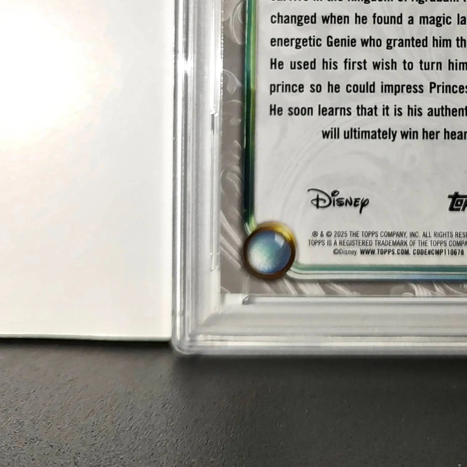 Aladdin 2025 Topps Disney Wonder #49 Winter Variant Card Aladdin PSA 8 - Non-Sports Card Single