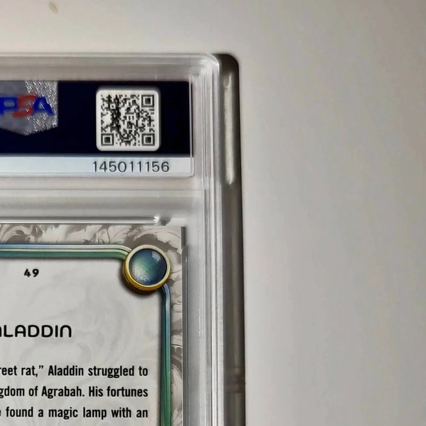 Aladdin 2025 Topps Disney Wonder #49 Winter Variant Card Aladdin PSA 8 - Non-Sports Card Single
