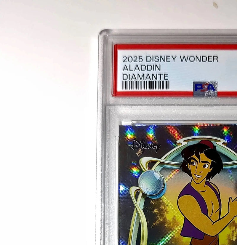 Aladdin 2025 Topps Disney Wonder #49 Winter Variant Card Aladdin PSA 8 - Non-Sports Card Single
