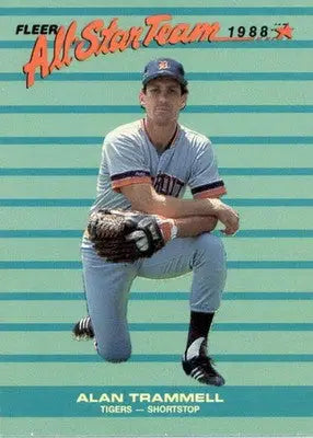 Alan Trammell - 1988 Fleer - #9 - All-Star Team Baseball - Baseball Card Single