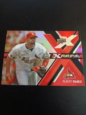 Albert Pujols 2008 Upper Deck X #X-AP Xponential S.L. Cardinals. NRMT+