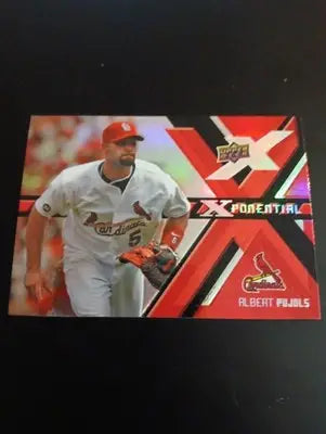 Albert Pujols 2008 Upper Deck X #X-AP Xponential S.L. Cardinals. NRMT+