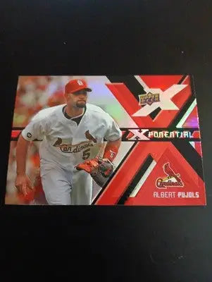 Albert Pujols 2008 Upper Deck X #X-AP Xponential S.L. Cardinals. NRMT+