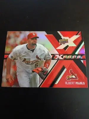 Albert Pujols 2008 Upper Deck X #X-AP Xponential S.L. Cardinals. NRMT+