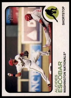 Alcides Escobar 2022 Topps Heritage #308 Washington Nationals - Baseball Card Single