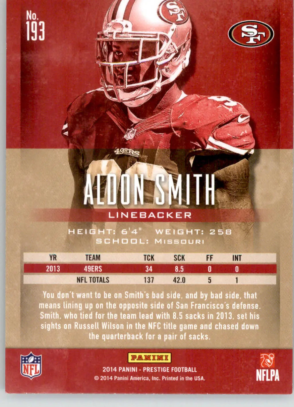 Aldon Smith - 2014 Panini Prestige - #193 - Football