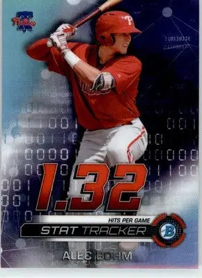 Alec Bohm - 2019 Bowman Chrome - #ST-AB - Stat Tracker Baseball - Baseball Card Single