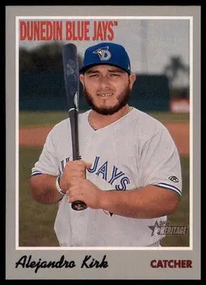 Alejandro Kirk 2019 Topps Heritage Minor League #10 Dunedin Blue Jays - Baseball Card Single