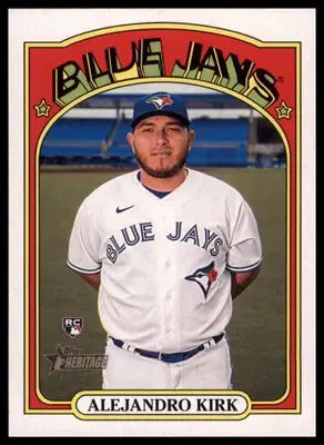 Alejandro Kirk Rookie 2021 Topps Heritage #544 Toronto Blue Jays - Baseball Card Single