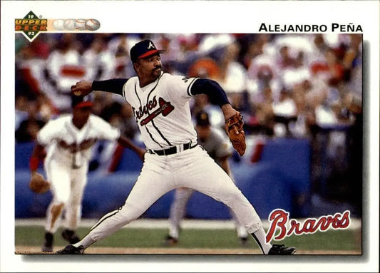 Alejandro Pena 1992 Upper Deck MLB #694 Baseball Card Atlanta Braves - Baseball Card Single